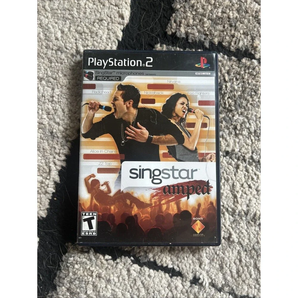 Lot Of 3 Sing Star Games (PS2) Rocks! 80’s & Amped- Complete & Tested!